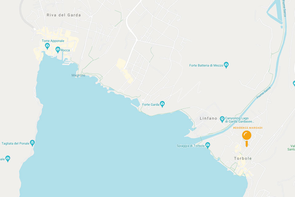 Camping and mobile homes Maroadi in Torbole sul Garda - map